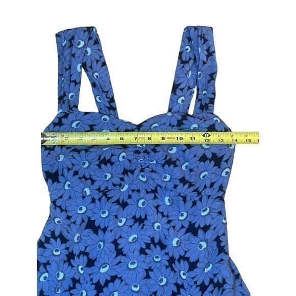 Free People NWOT Rosalee Midi Dress Floral Blue Size‎ Small - Picture 8 of 10